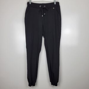 Rinascimento Black Drawstring Jogger Pants Size Medium